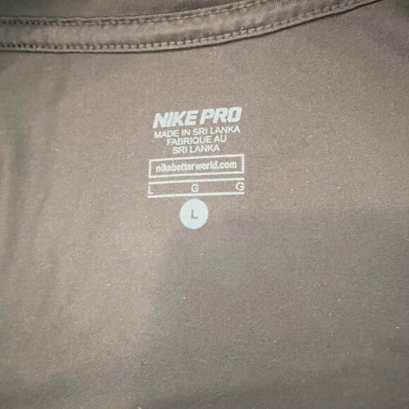 Nike Pro Dri Fit Black Neon Yellow Zip Pullover Long Sleeve Mesh Women's Large - Picture 4 of 9